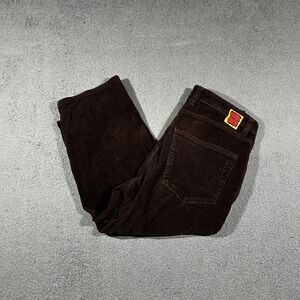 Empyre Relax Corduroy Y2k Skate Pants Size 30 Brown Baggy Fit Men or Women #1976